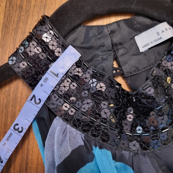 Zara lined silk halter dress, size M - Picture 12 of 15